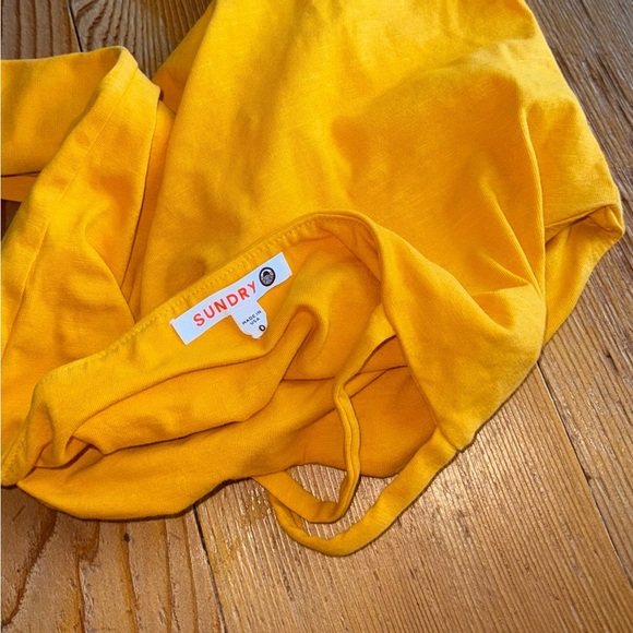Sold Out NWOT Sundry Asymmetrical Strap Cami in Mango Size:0 - Picture 5 of 7